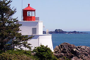 Lighthouse at Wild Pacific Trail, Ocean Mist Guesthouse, Ucluelet, BC